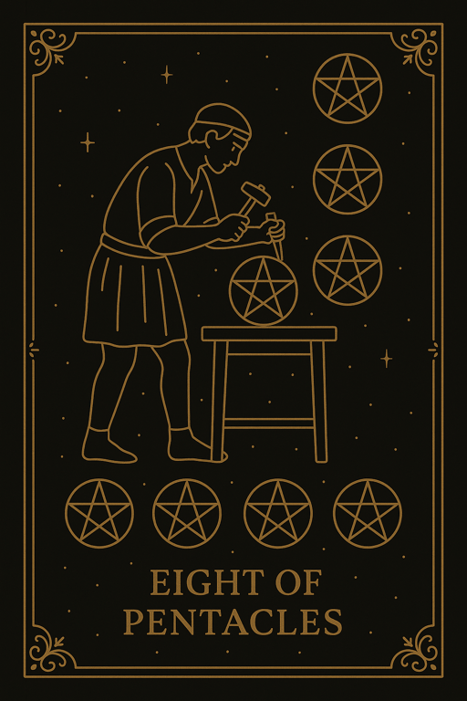 EIGHT OF PENTACLES