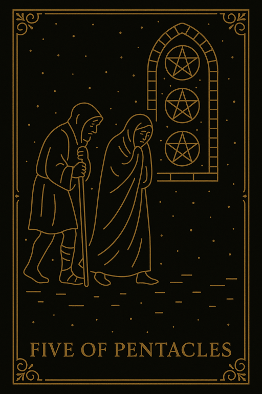 FIVE OF PENTACLES