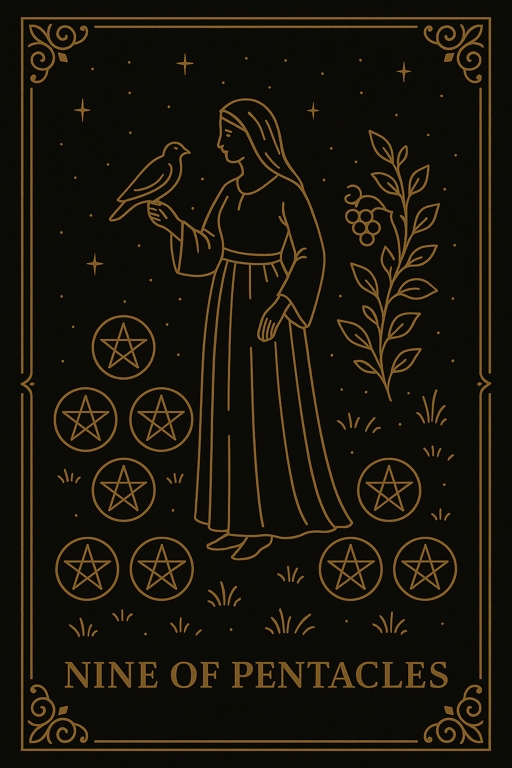 NINE OF PENTACLES