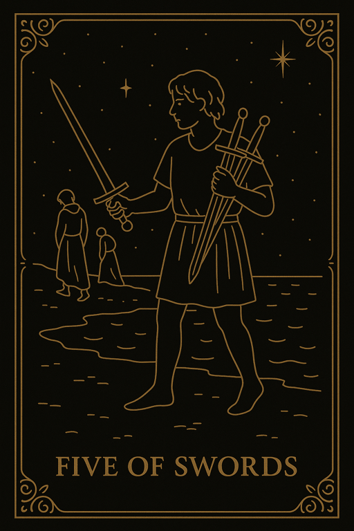 FIVE OF SWORDS