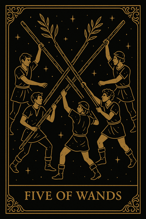 FIVE OF WANDS